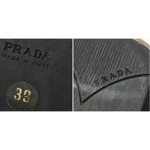 Prada Beige Suede Leather Pointed Loafers Made in Italy Size 39 - Picture 6 of 6